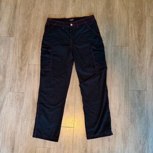 True Religion Black Pants with Red Accents men 34